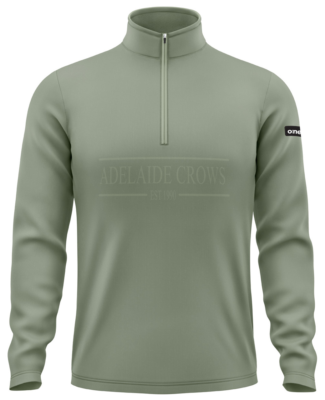 Adelaide Crows 1/4 Zip Crew - Khaki (No Refund or Exchange