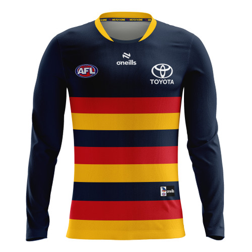 Adelaide Crows Authentic Long Sleeve Home Guernsey 2024 Front