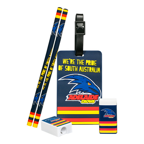 Adelaide Crows Stationery Bag Tag Set