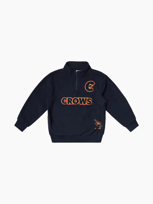 Adelaide Crows Kids 1/4 Zip Polar Fleece