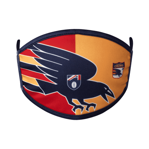 Adelaide Crows Face Masks - 2 pack (NO RETURN OR EXCHANGE)