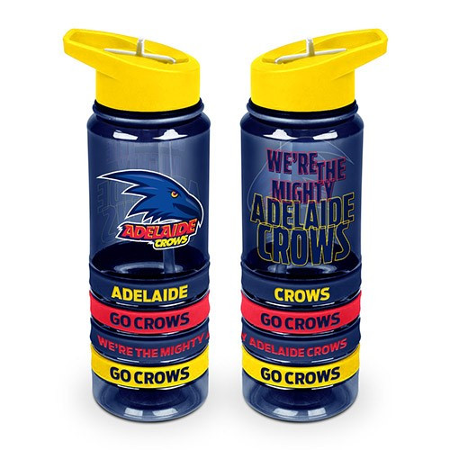 Adelaide Crows Tritan Drink Bottle with Bands