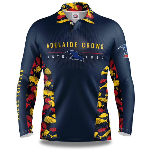 Adelaide Crows Reef Runner Classic Youth Fishing Shirt (NO RETURN OR EXCHANGE)