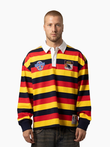 Adelaide Crows Mitchell & Ness Centenary Rugby Polo - CROWS SHOP