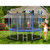 Outdoor Trampoline with Safety Closure Net-12 ft - Color: Blue - Size: 12 ft