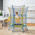 Mini Trampoline for Kids with Safety Enclosure Net and Foam Handles-Yellow - Color: Yellow