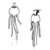TK2633 - High polished (no plating) Stainless Steel Earrings with Top Grade Crystal  in Peridot