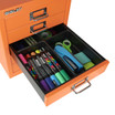 Bisley MultiDrawer Cabinet 4-Section Drawer Insert in Orange 5-Drawer Desktop Multidrawer