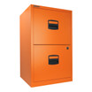 Bisley 2-Drawer Steel Home File Cabinet Angled