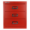 Bisley 3-Drawer Desktop MultiDrawer Steel Cabinet Front