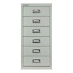 Bisley 6-Drawer Under-Desk MultiDrawer Steel Cabinet, Regent, Front