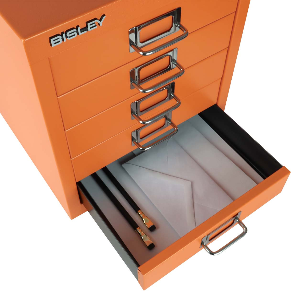 Bisley 5 Drawer Desktop MultiDrawer Steel Cabinet