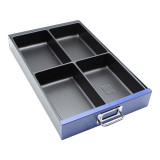 Bisley MultiDrawer Cabinet 4-Section Drawer Insert, 2", in 2" drawer