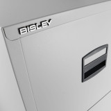 Bisley 2-Drawer Steel Home File Cabinet Close Up