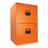 Bisley 2-Drawer Steel Home File Cabinet Angled