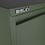 Bisley 2-Drawer Flush Front File Cabinet, Close Up of Texture