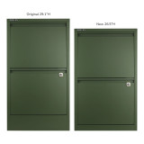 Bisley 2-Drawer Flush Front File Cabinet - New Height