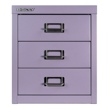 Bisley 3-Drawer Desktop MultiDrawer Steel Cabinet Front