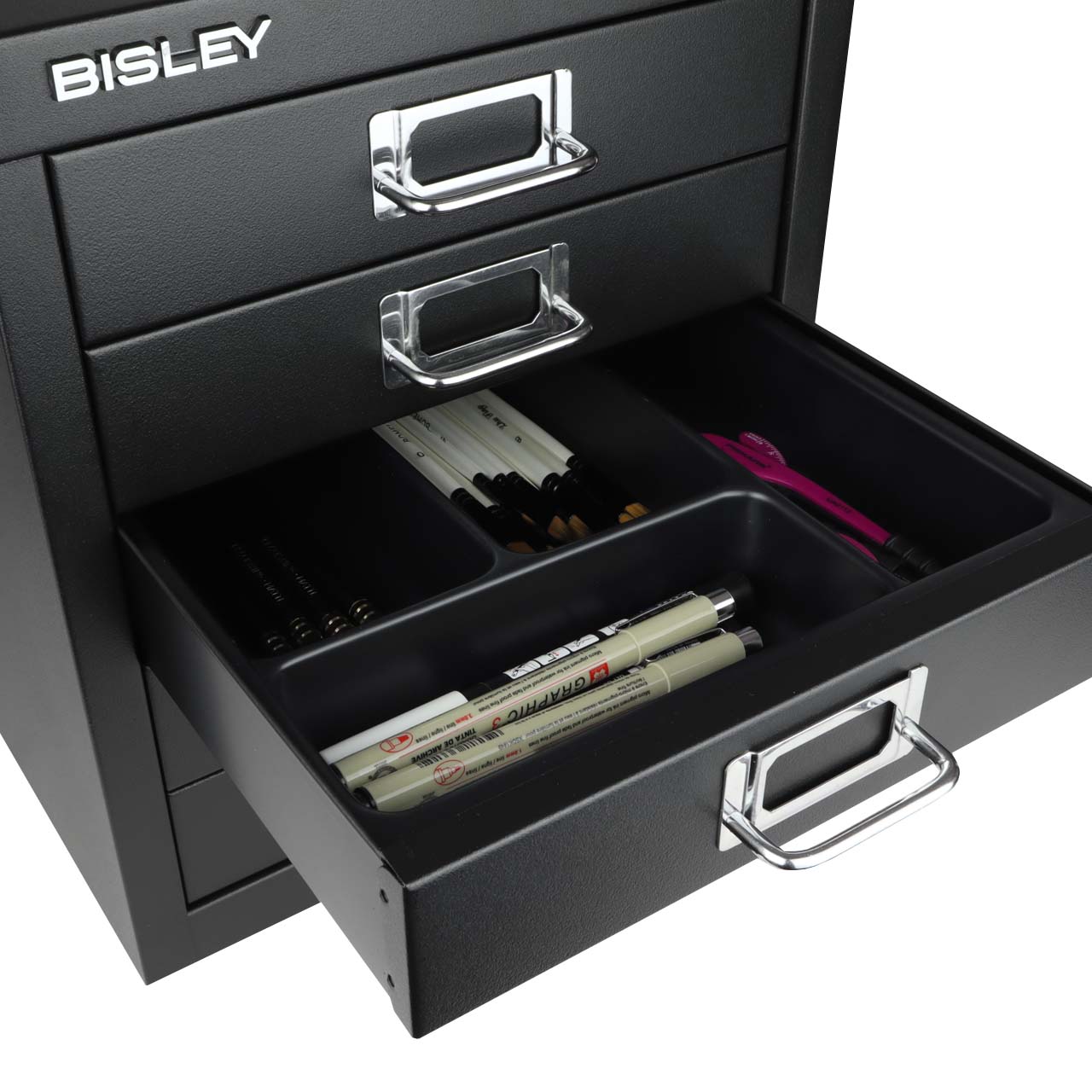 Bisley MultiDrawer Cabinet Pen Tray Drawer Insert, 2