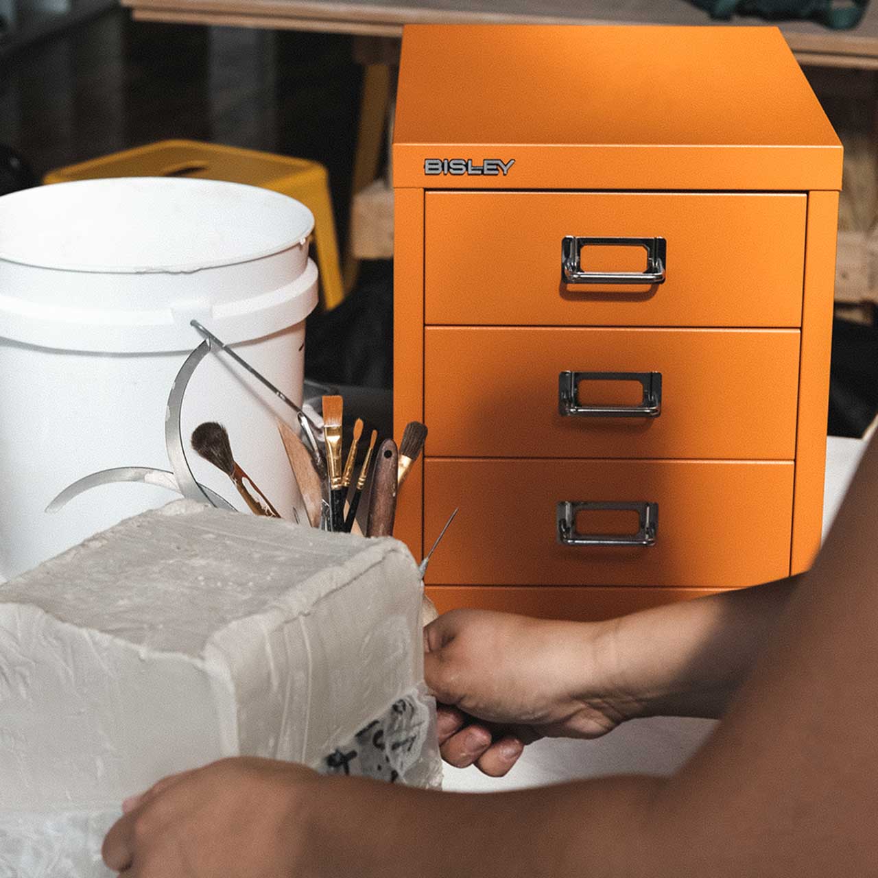 Bisley 3-Drawer Desktop MultiDrawer Steel Cabinet