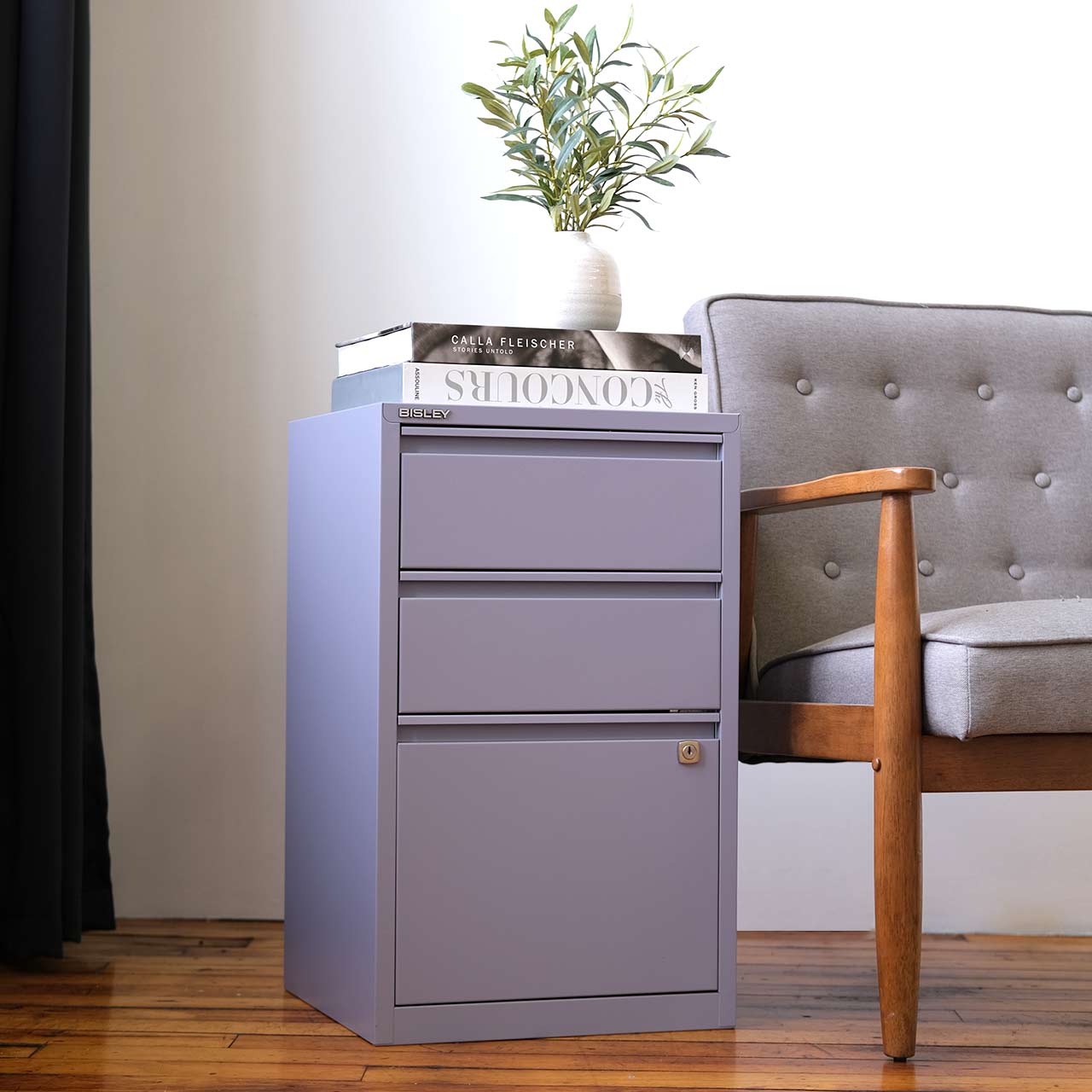 Bisley 3-Drawer Flush Front File Cabinet