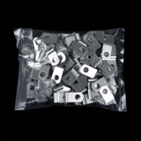 3/16" Aluminum Fence Wire Clips w/ screws - 100 pk