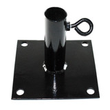 1 3/8" Foot Pad 6" Square Base- Black