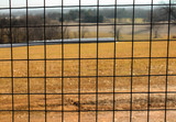 4' x 100' Welded Wire Dog Fence-14 ga. galvanized steel core; 12 ga after Black PVC-Coating, 2" x 2" Mesh