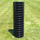 6' x 100' Welded Wire Fence Dog Fence-12.5 ga. galvanized steel core; 10.5 ga. after Black PVC-Coating, 3" x 3" Mesh