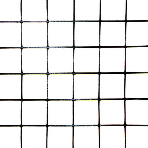 4' x 50' Welded Wire-14 ga. galvanized steel core; 12 ga after Black PVC-Coating, 1" x 1" Mesh