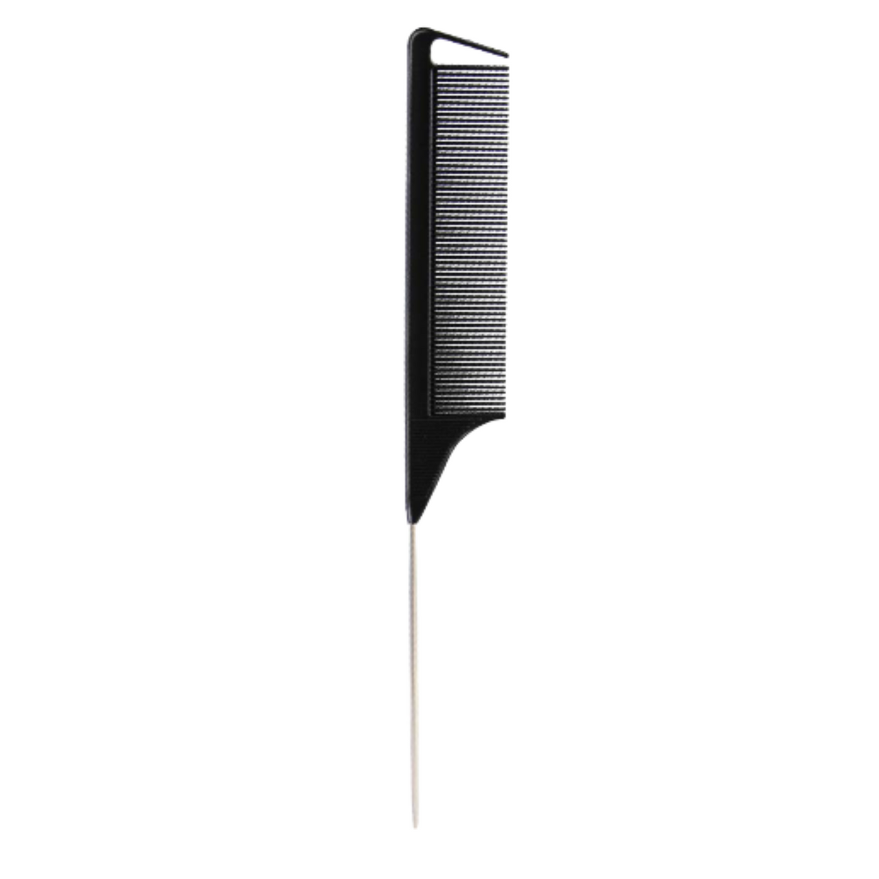 Parting Comb for Braids Rat Tail Styling Comb with Stainless Stele Pintail  [Black] - Royal Moroccan