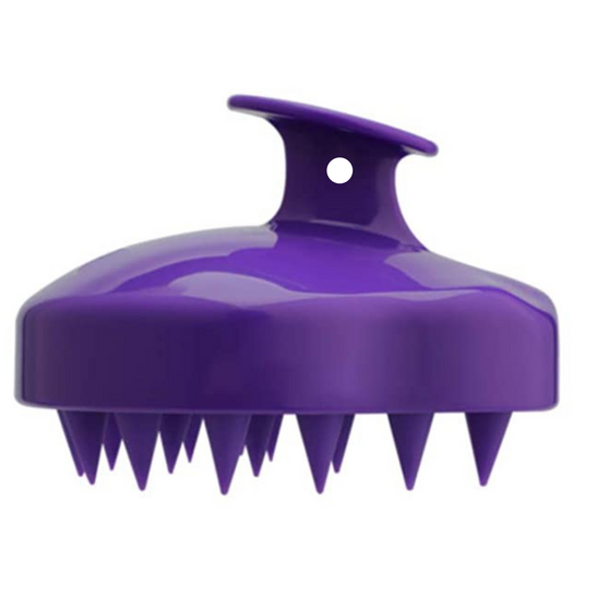 Scalp Massager Shampoo Brush Dandruff Removal Scalp Care & Hair Growth [Purple]
