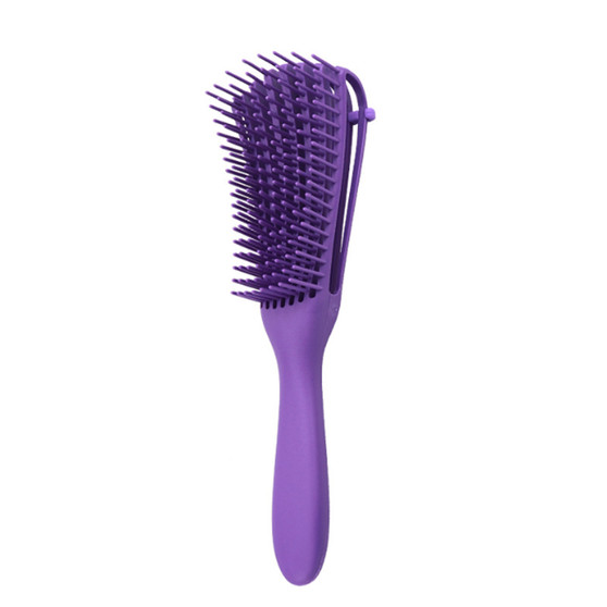 Medium Detangling Hair Brush Detangler for Black Natural Curly and All Hair Types [Purple]