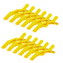 12 PCS Salon Croc Clips Nonslip Grip Alligator Sectioning Hair Styling Clip [Yellow]