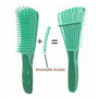 Large Detangling Hair Brush Detangler for Black Natural Curly and All Hair Types [Green]