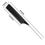 Weaving Highlight Rat Tail Stylist Comb for Hair Highlighting and More [Black]