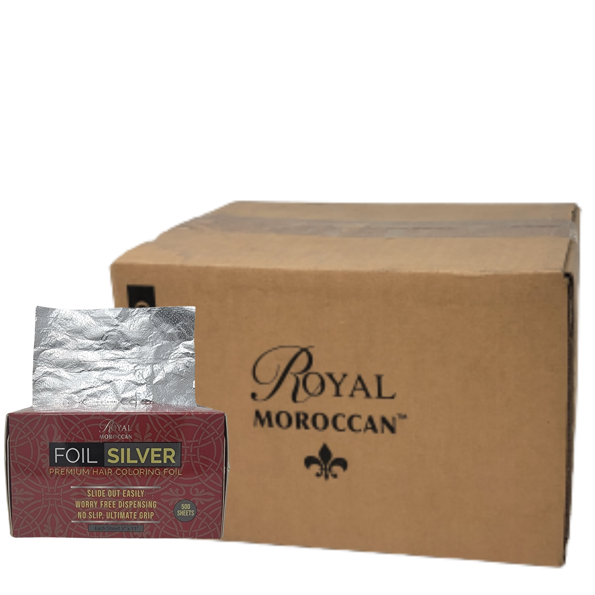 Hairev, Foil 500 Sheets Silver “5×11” – Salon Backbar