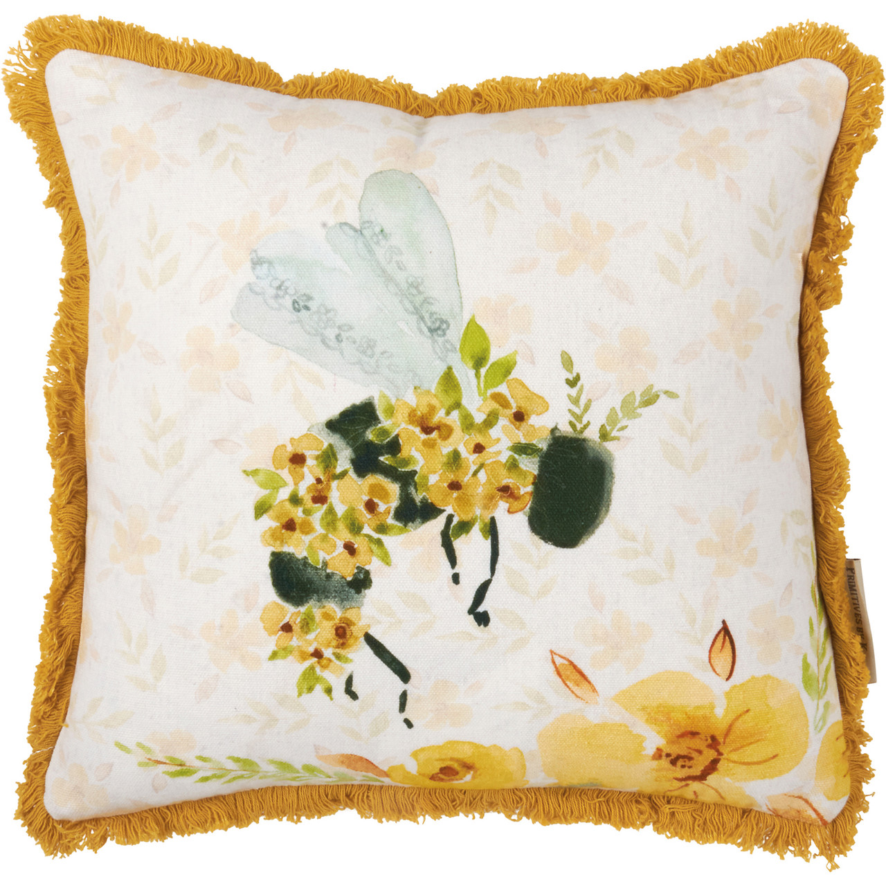  Floral Yellow Art Personalized Garden Fun Daffodil Flower  Monogram Boho Bloom Letter B Art Initial Throw Pillow, 18x18, Multicolor :  Home & Kitchen