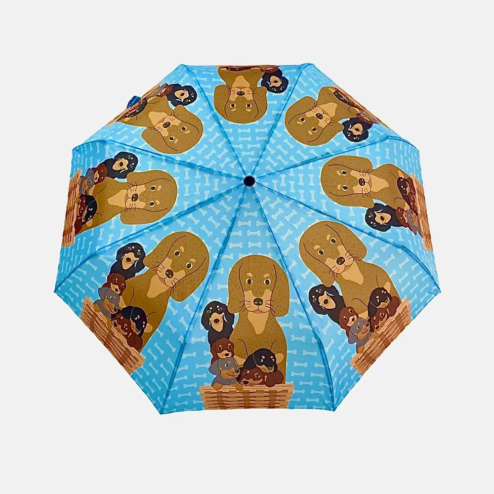 Dachshund & Pups Umbrella Animal Decor