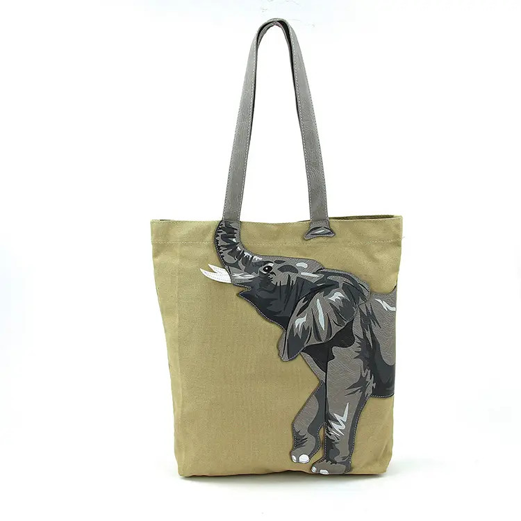 Elephant Tote Bag Animal Decor