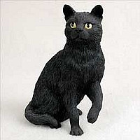 Black Cat Figurine Animal Decor