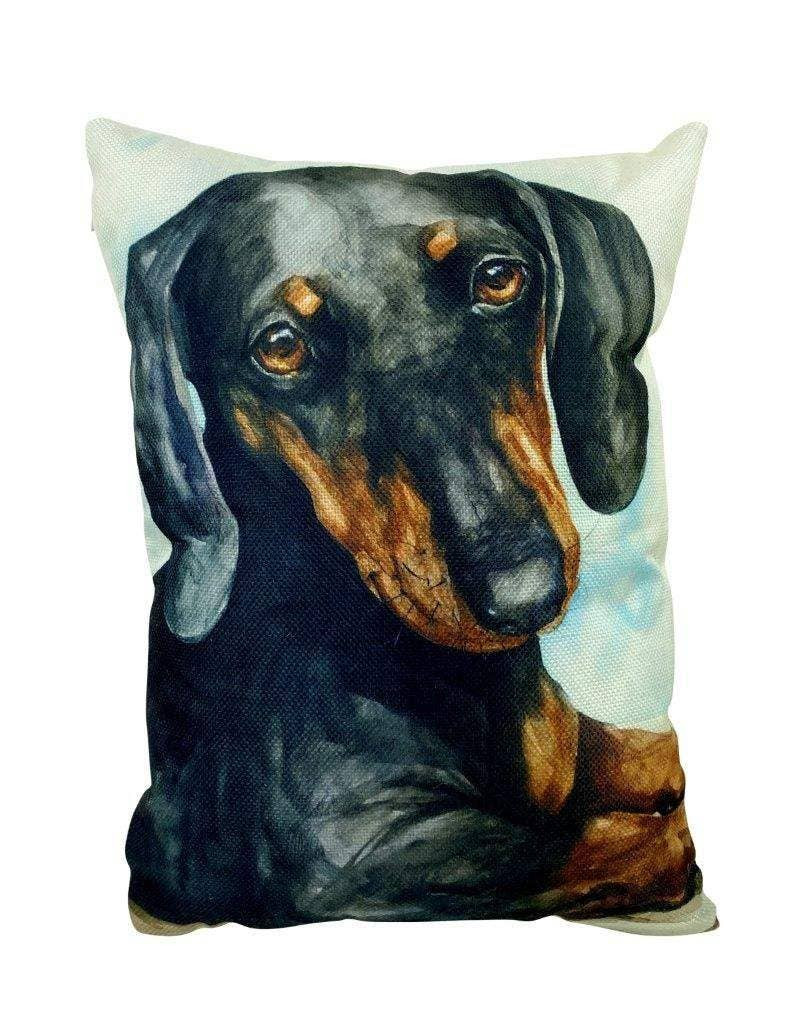 dachshund throw pillow
