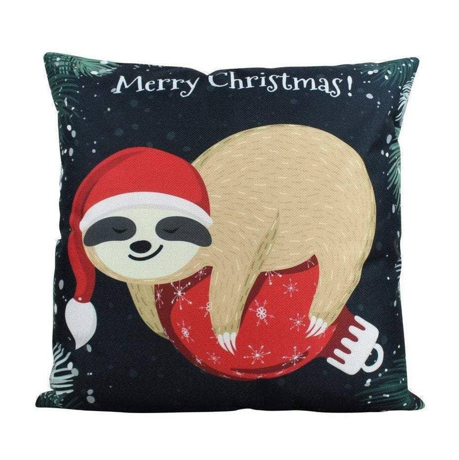 sloth throw pillow