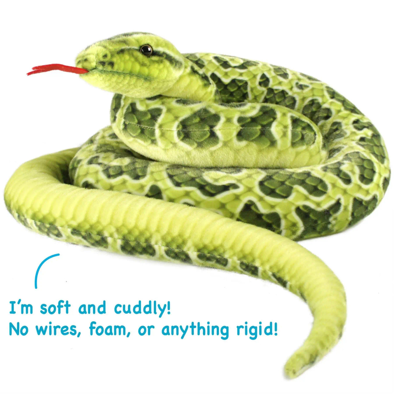 Green Anaconda Plush Toy - Animal Decor