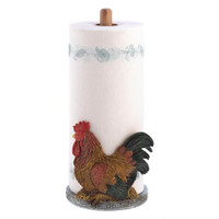 Rivers Edge Products Countertop Paper Towel Holder, Unique Resin and Wood  Paper Towel Holder, Novelty Napkin Roll Holder for Counter, Giftable Animal