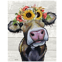Cow w/Sunflowers Art Print Cow w/Sunflowers Art Print