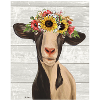 Goat w/Sunflowers - Art Print Goat w/Sunflowers - Art Print