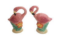 Flamingo w/Flowers Salt & Pepper Shakers Flamingo w/Flowers Salt & Pepper Shakers