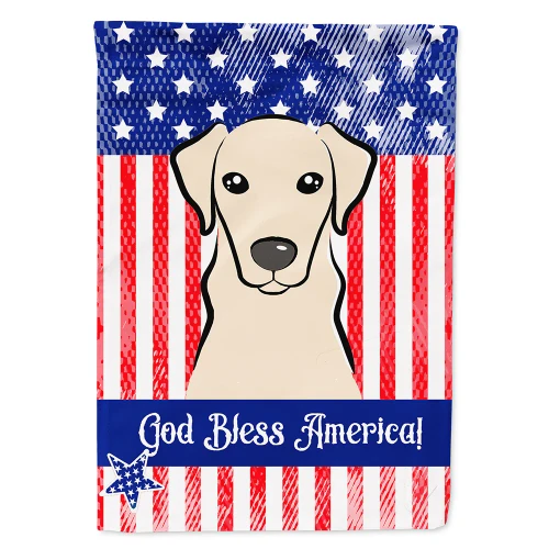 Patriotic Yellow Lab Flag