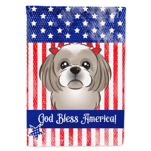 Patriotic Shih Tzu Flag